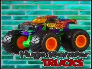 Huge Monster Trucks Online Puzzle Games on taptohit.com