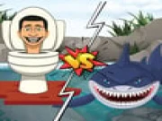 Hungry Shark Vs Skibidi Online action Games on taptohit.com