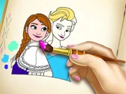 Ice Kingdom Coloring Book Online Educational Games on taptohit.com
