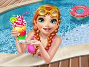 Ice Princess Pool Time Online Dress-up Games on taptohit.com