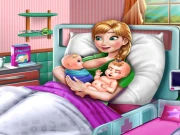 Ice Princess Twins Birth Online Dress-up Games on taptohit.com