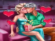 Ice Queen Cinema Flirting Online Dress-up Games on taptohit.com