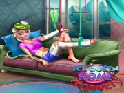 Ice Queen Home Recovery Online Dress-up Games on taptohit.com