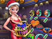 Ice Queen Shopping Xmas Gift Online Dress-up Games on taptohit.com