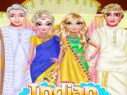 Indian couple wedding Online Dress-up Games on taptohit.com