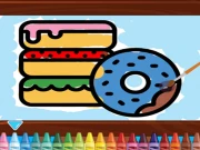 Kids Coloring Bakery Online Art Games on taptohit.com