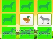 Kids Learning Farm Animals Memory Online Puzzle Games on taptohit.com