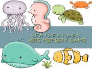 Kids Memory Sea Creatures Online Puzzle Games on taptohit.com