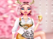Kikis Pink Christmas Online Dress-up Games on taptohit.com