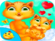 Kitty Take Care New Born Baby Online kids Games on taptohit.com