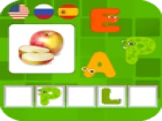 Learning Words in 3 Languages Online kids Games on taptohit.com