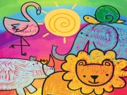 Little Animals Coloring Online Art Games on taptohit.com
