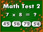 Math Test 2 Online Educational Games on taptohit.com