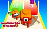Merge Number Cube 3d Run Game Online runner Games on taptohit.com