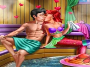 Mermaid Sauna Flirting Online Dress-up Games on taptohit.com