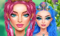 Mermaidcore Makeup Online Dress-up Games on taptohit.com