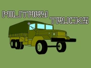 Military Trucks Coloring Online Art Games on taptohit.com