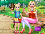 Mommy And Daughter Summer Day 2 Online Dress-up Games on taptohit.com
