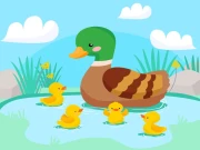Mother Duck and Ducklings Jigsaw Online Puzzle Games on taptohit.com
