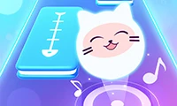 Music Cat! Piano Tiles Game 3D Online Casual Games on taptohit.com