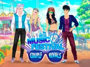 Music Festival Couples Rivals Online Dress-up Games on taptohit.com