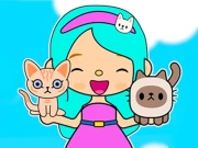 My Cat Town Online Hypercasual Games on taptohit.com