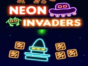 Neon Invaders Online monster Games on taptohit.com