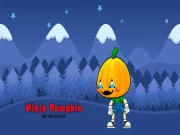Ninja Pumpkin Winter Edition Online Adventure Games on taptohit.com