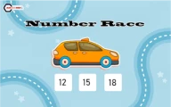 Number Race Online math Games on taptohit.com