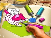 Pets Coloring Book Online Dress-up Games on taptohit.com