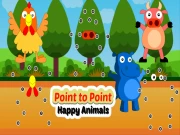 Point to Point Happy Animals Online Educational Games on taptohit.com