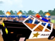 Police Craft Block Car Race Online racing Games on taptohit.com