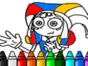 Pomni Coloring Book Online kids Games on taptohit.com