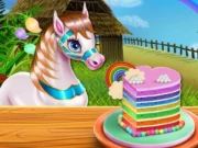 Pony Cooking Rainbow Cake Online Cooking Games on taptohit.com