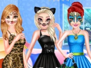 Princess Animal Style Fashion Party Online Care Games on taptohit.com