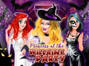 Princess at the Villains Party Online Dress-up Games on taptohit.com