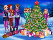 Princess Christmas Night Online Art Games on taptohit.com