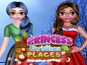 Princess Christmas Places Online Dress-up Games on taptohit.com
