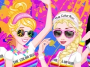 Princess Color Run Online Dress-up Games on taptohit.com