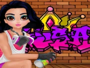 Princess Cool Graffiti Online Dress-up Games on taptohit.com