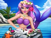 Princess Mermaid Makeup Style Online Dress-up Games on taptohit.com