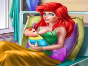 Princess Mermaid Mommy Birth Online Dress-up Games on taptohit.com
