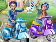 Princess Scooter Ride Online Dress-up Games on taptohit.com