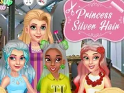 Princess Silver Hairstyles Online Dress-up Games on taptohit.com