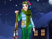 Princess Winter Skiing Online Dress-up Games on taptohit.com