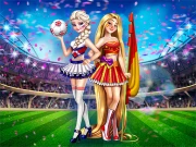Princesses at World Championship 2018 Online Dress-up Games on taptohit.com