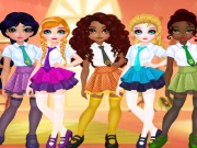 Princesses BFF Rush to School Online Dress-up Games on taptohit.com