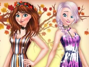 Princesses BFFs Fall Party Online Dress-up Games on taptohit.com