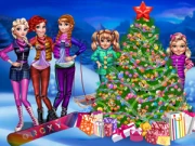 Princesses Christmas tree Online Art Games on taptohit.com