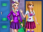 Princesses College Looks Online Dress-up Games on taptohit.com